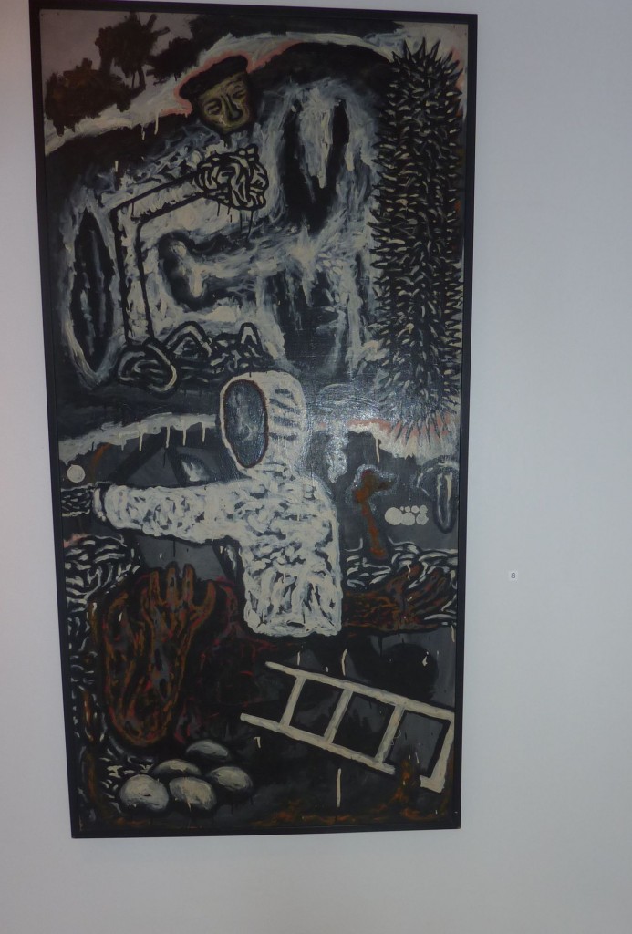 Elmer Borlongan, Untitled (Punk Series), 1986, oil and acrylic on wood